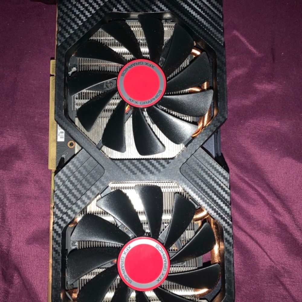 Xfx amd radeon rx 580 black edition 8GB GDD R5 graphics card